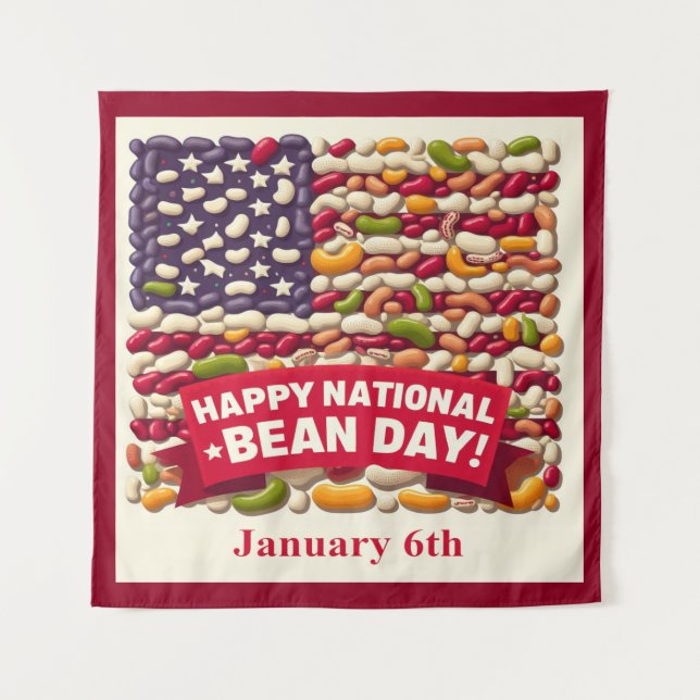 Jan 6th - National Bean Day Tapestry (Front)