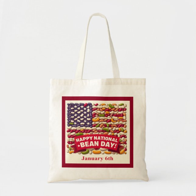 Jan 6th - National Bean Day Tote Bag (Front)