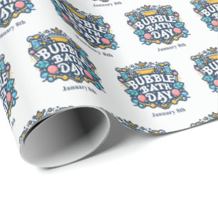 Jan 8th - Bubble Bath Day Wrapping Paper