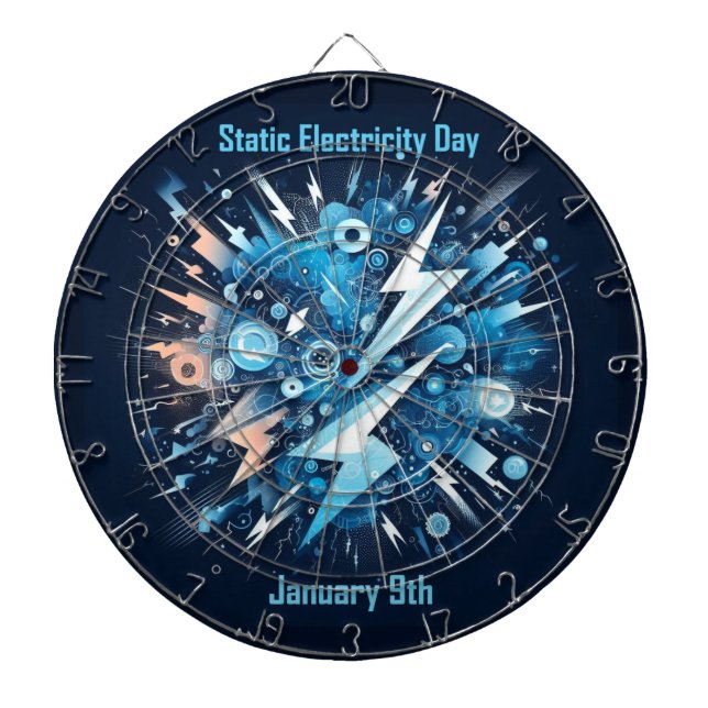 Jan 9th - Static Electricity Day Dartboard (Front)