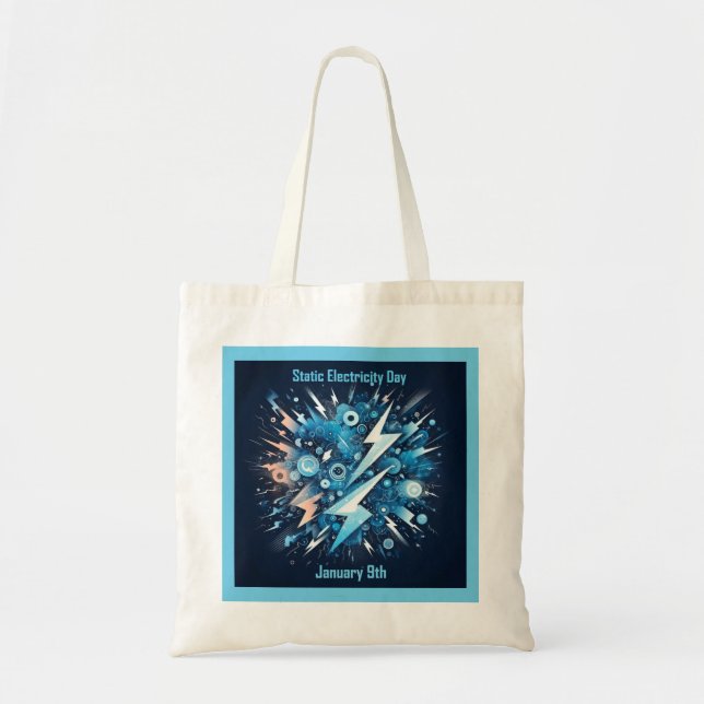 Jan 9th - Static Electricity Day Tote Bag (Front)