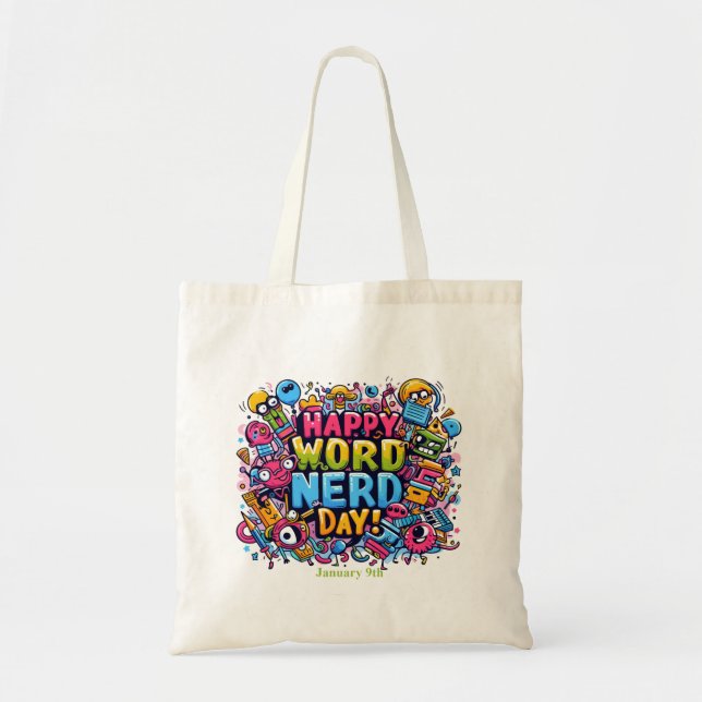 Jan 9th - Word Nerd Day Tote Bag (Front)