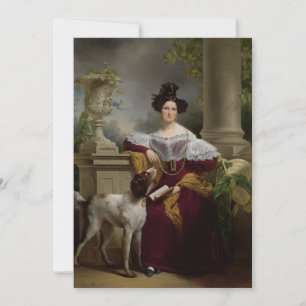 Jan Adam Kruseman - Portrait Of Alida Christina Card