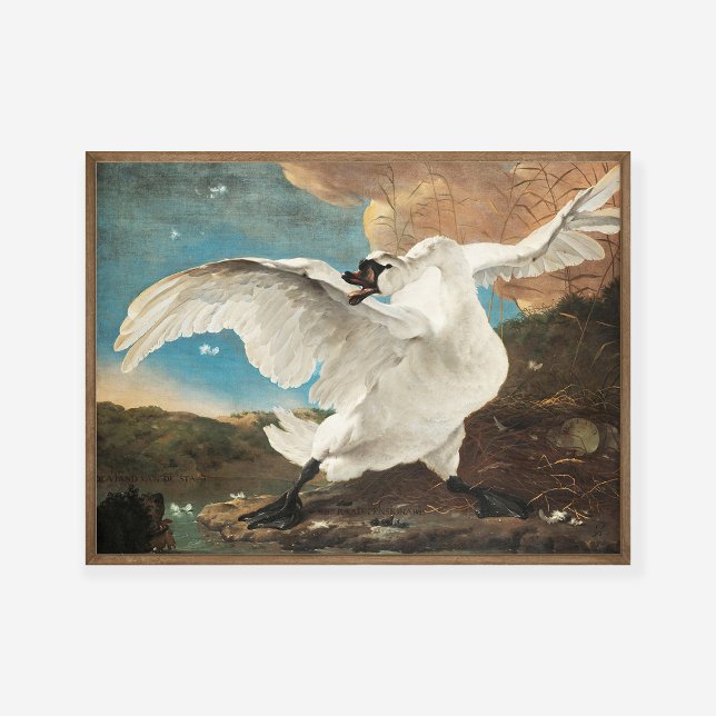 Jan Asselijn The Threatened Swan Painting Art Prin Poster (Creator Uploaded)