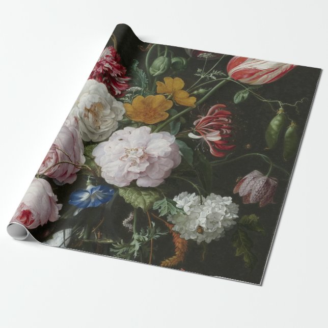 Jan Davidsz. De Heem - Still Life With Flowers Wrapping Paper (Unrolled)