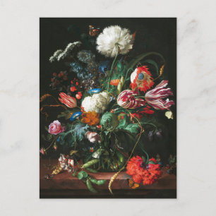 Jan Davidsz de Heem,  Vase of Flowers, 1660 Postcard