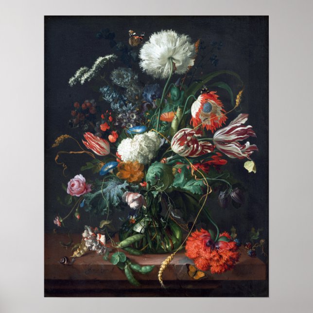 Jan Davidsz de Heem Vase of Flowers Poster (Front)