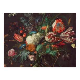 Jan Davidsz De Heem - Vase Of Flowers Poster
