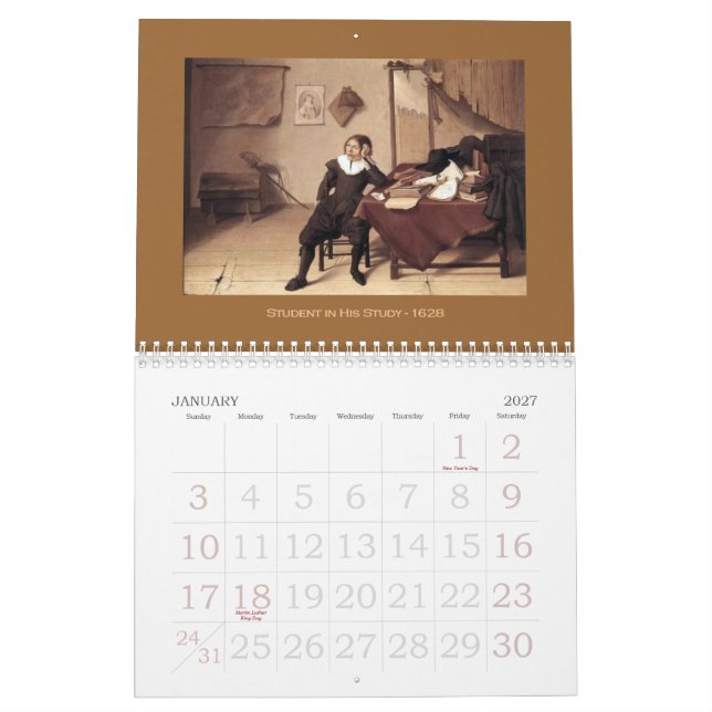 Jan de Heem - 2013 Calendar (Jan 2027)