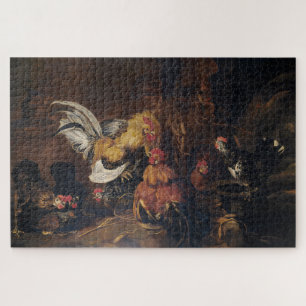 Jan Fyt  Cockfight Jigsaw Puzzle