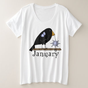 Jan. Gal- Women's Plus-Size Basic T-Shirt Plus Size T-Shirt