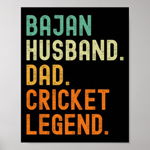Jan Husnd Dad Cricket Legend Rdos  Poster