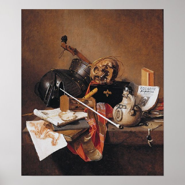 Jan Jansz-Vanitas Still Life-PRINT Poster (Front)
