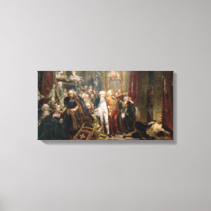 Jan Matejko Rejtan, or the Fall of Poland Canvas Print