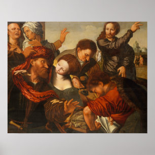 Jan Sanders van Hemessen - The Calling of Matthew Poster