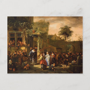 Jan Steen- A Village Wedding Postcard
