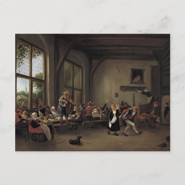 Jan Steen- Country Wedding Postcard (Front)