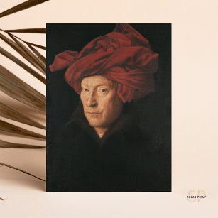 Jan van Eyck Portrait of a Man in a Red Turban Postcard