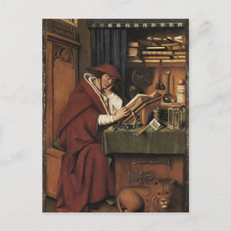 Jan van Eyck- St. Jerome in his Study Postcard