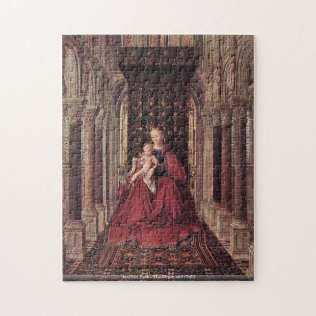 Jan Van Eyck - The Virgin and Child puzzle (Vertical)