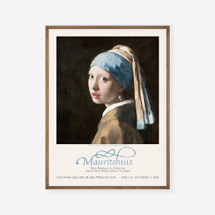Jan Vermeer Girl with a Pearl Earring Art Exhibit Poster