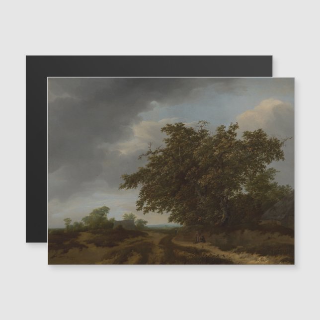 Jan Vermeer, Landscape on the Edge of the Dunes Magnetic Invitation (Front/Back)