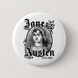 Jane Austen 6 Cm Round Badge