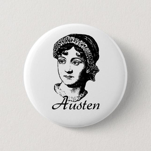 Jane Austen 6 Cm Round Badge (Front)