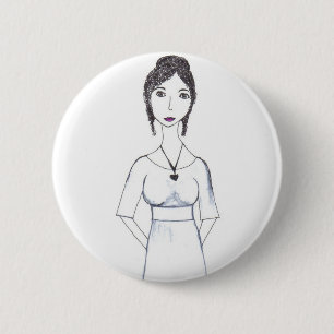 Jane Austen 6 Cm Round Badge