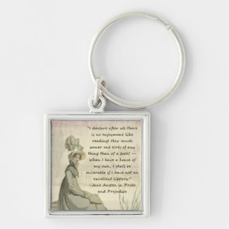 Jane Austen Book Lovers Key Ring