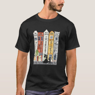 Jane Austen Books Street Romance Reader Bookish Ja T-Shirt