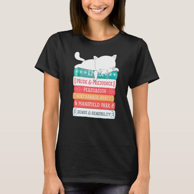 Jane Austen Books T-Shirt (Front)
