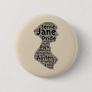 Jane Austen Button