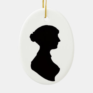 Jane Austen Ceramic Tree Decoration