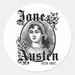 Jane Austen Classic Round Sticker