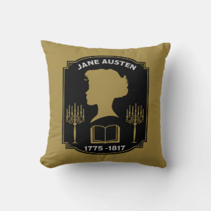 Jane Austen English Novelist Cushion