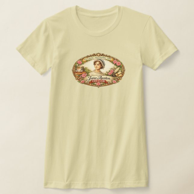 Jane Austen Fan club T-Shirt (Laydown)
