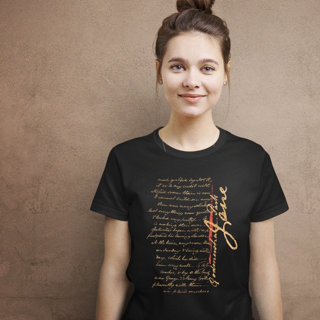 Jane Austen Handwriting T-Shirt (Creator Uploaded)