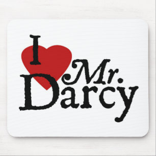 Jane Austen I LOVE Mr. Darcy Mouse Pad