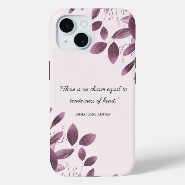 Jane Austen Inspired Phone Case (Back)