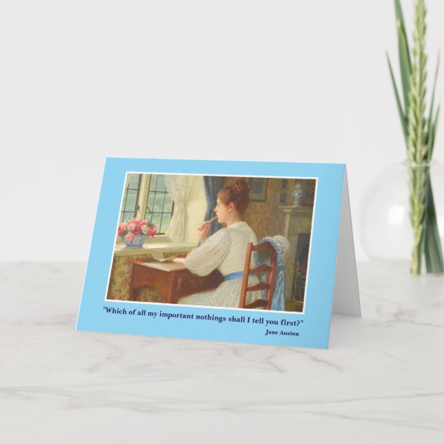Jane Austen Letter Card (Front)