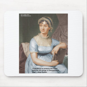 Jane Austen Love Finest Balm Quote Cards & Gifts Mouse Pad
