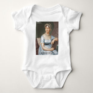 Jane Austen Loved U Less Quote On Gifts & Cards Baby Bodysuit