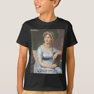 Jane Austen Loved U Less Quote On Gifts & Cards T-Shirt
