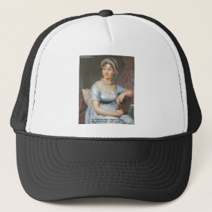 Jane Austen Loved U Less Quote On Gifts & Cards Trucker Hat