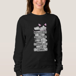 Jane Austen Mr Darcy Romantic Quote Literary Book  Sweatshirt
