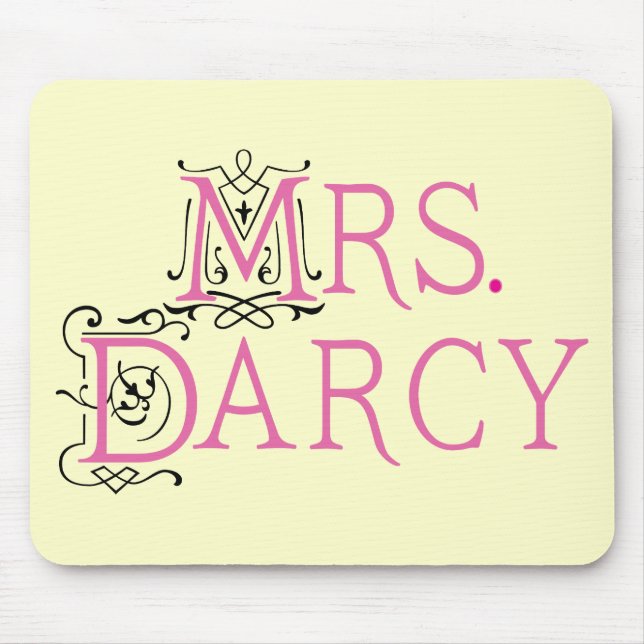 Jane Austen Mrs Darcy Gift Mouse Pad (Front)