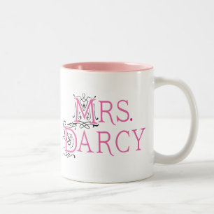 Jane Austen Mrs Darcy Gift Two-Tone Coffee Mug