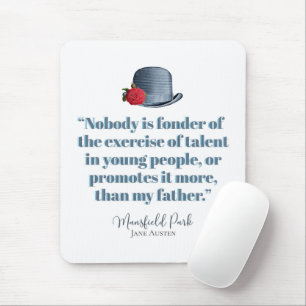 Jane Austen - My Father - Vintage Hat Mouse Pad
