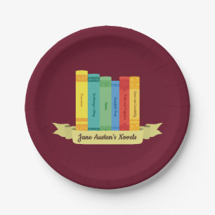 Jane Austen Novels III Paper Plate